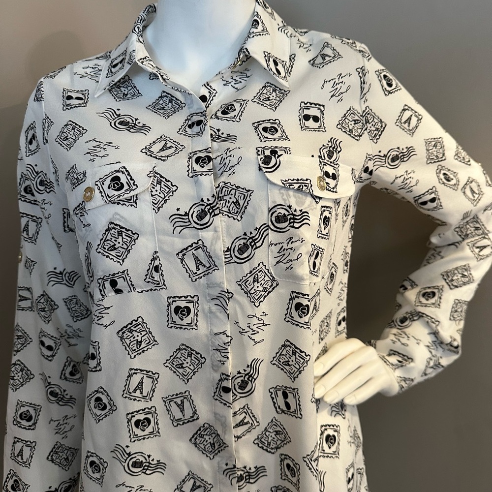 Karl Lagerfeld Monochrome Graphic Shirt